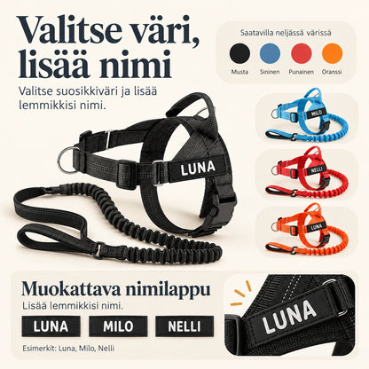 Heijastavat vedonestovaljaat koiralle